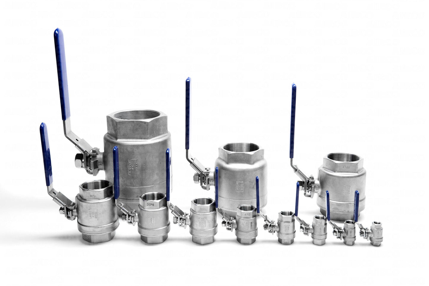 316 Stainless Steel - 2 Piece - BSPP - Full Bore - Lever Handle Ball Valve