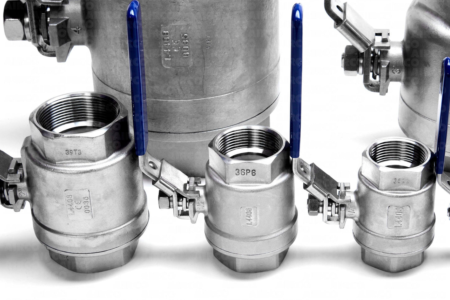 316 Stainless Steel - 2 Piece - BSPP - Full Bore - Lever Handle Ball Valve