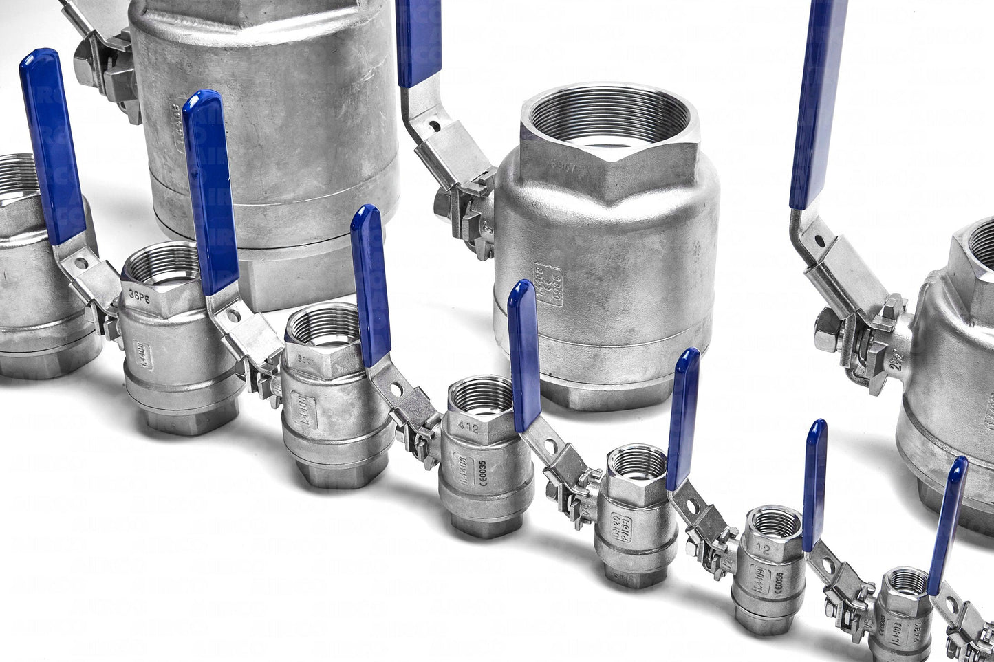 316 Stainless Steel - 2 Piece - BSPP - Full Bore - Lever Handle Ball Valve