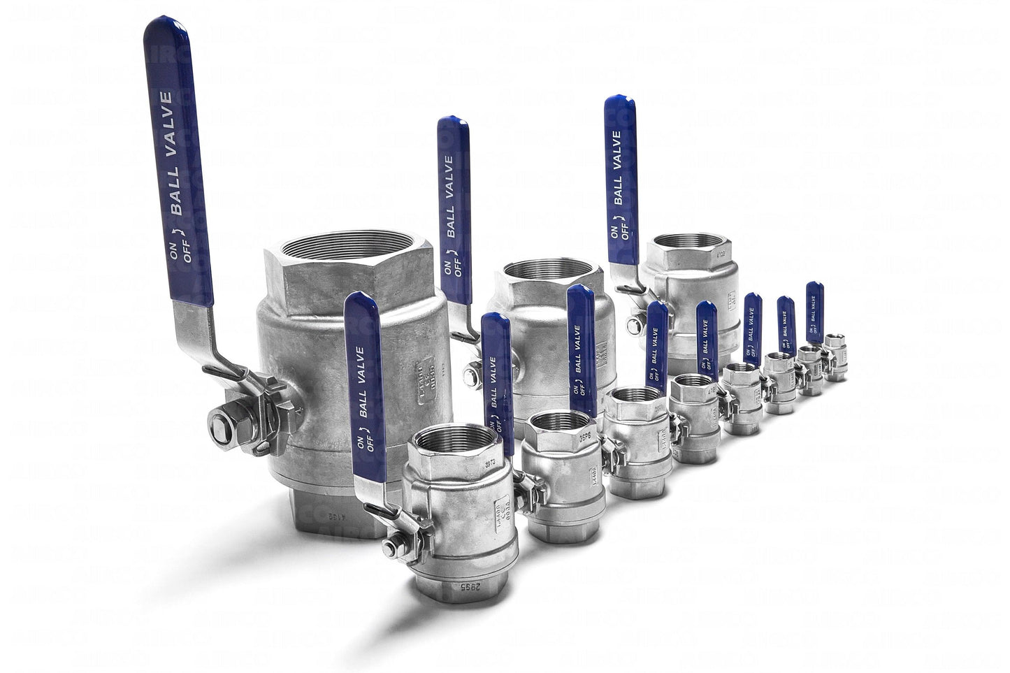 316 Stainless Steel - 2 Piece - BSPP - Full Bore - Lever Handle Ball Valve