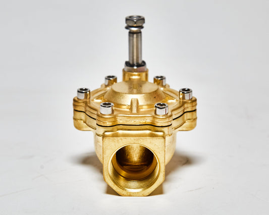 SLM 2/2-Way, Brass Nitrile, Pilot Operated Solenoid Valve, Normally Closed