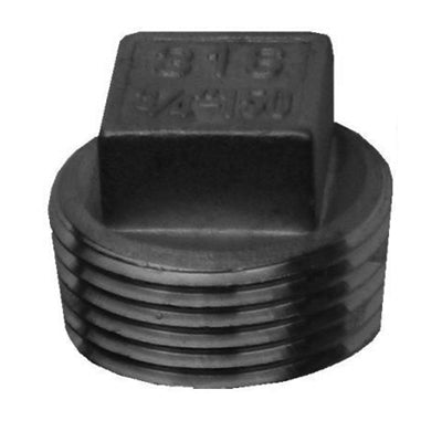 Threaded Square Plug 150lb Stainless Steel 316 - AircoProducts