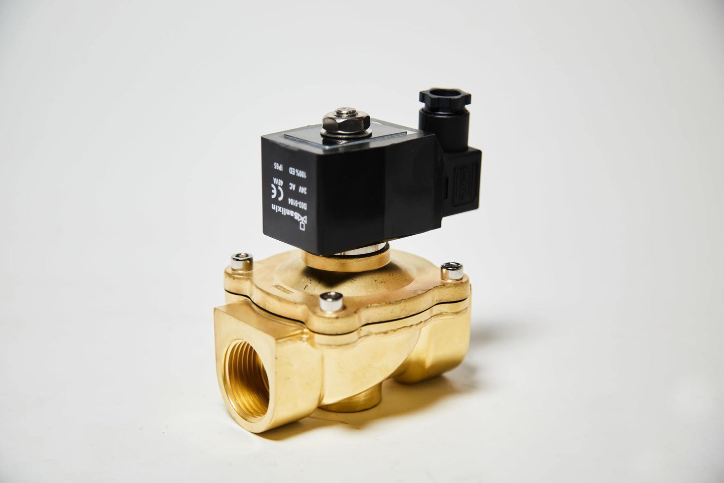 ZS Brass 2/2-Way Large Diameter, Direct Acting Solenoid Valve, Normally Closed