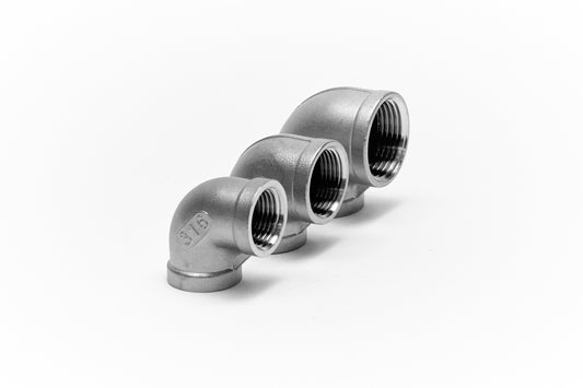90° Threaded Elbow 150lb Stainless Steel