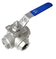 3 Way L-Type Ball Valve with Mounting Pad - AircoProducts