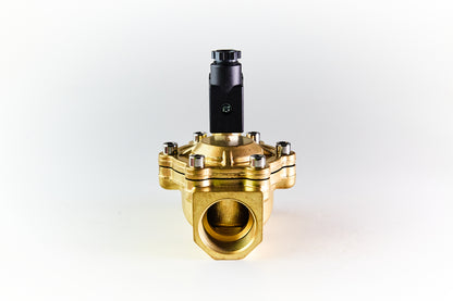 SLM 2/2-Way, Brass Nitrile, Pilot Operated Solenoid Valve, Normally Closed