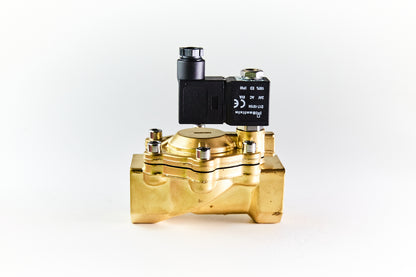 SLM 2/2-Way, Brass Nitrile, Pilot Operated Solenoid Valve, Normally Closed