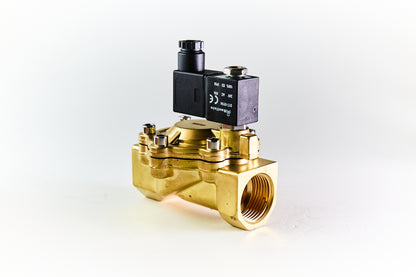 SLM 2/2-Way, Brass Nitrile, Pilot Operated Solenoid Valve, Normally Closed