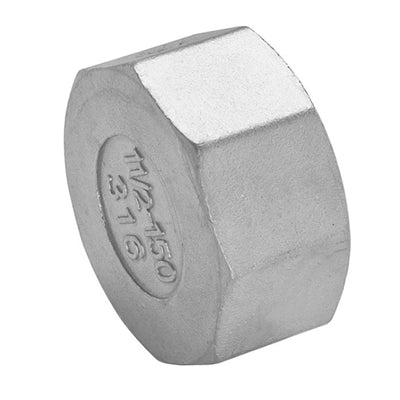 Threaded Hex Cap 150lb Stainless Steel 316 - AircoProducts