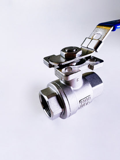 2 Piece Ball Valve with Mounting Pad