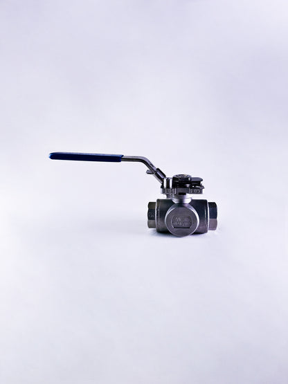 2 Piece Ball Valve with Mounting Pad