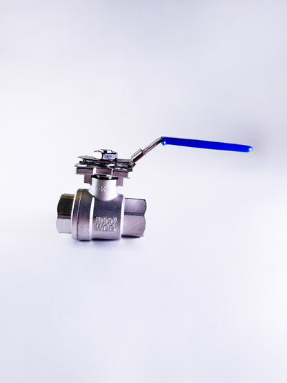 2 Piece Ball Valve with Mounting Pad