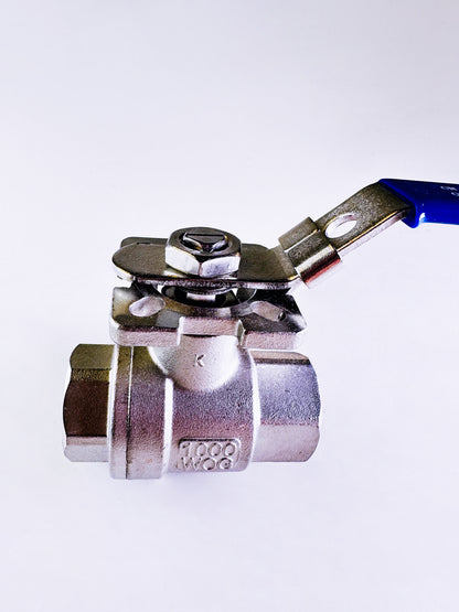 2 Piece Ball Valve with Mounting Pad