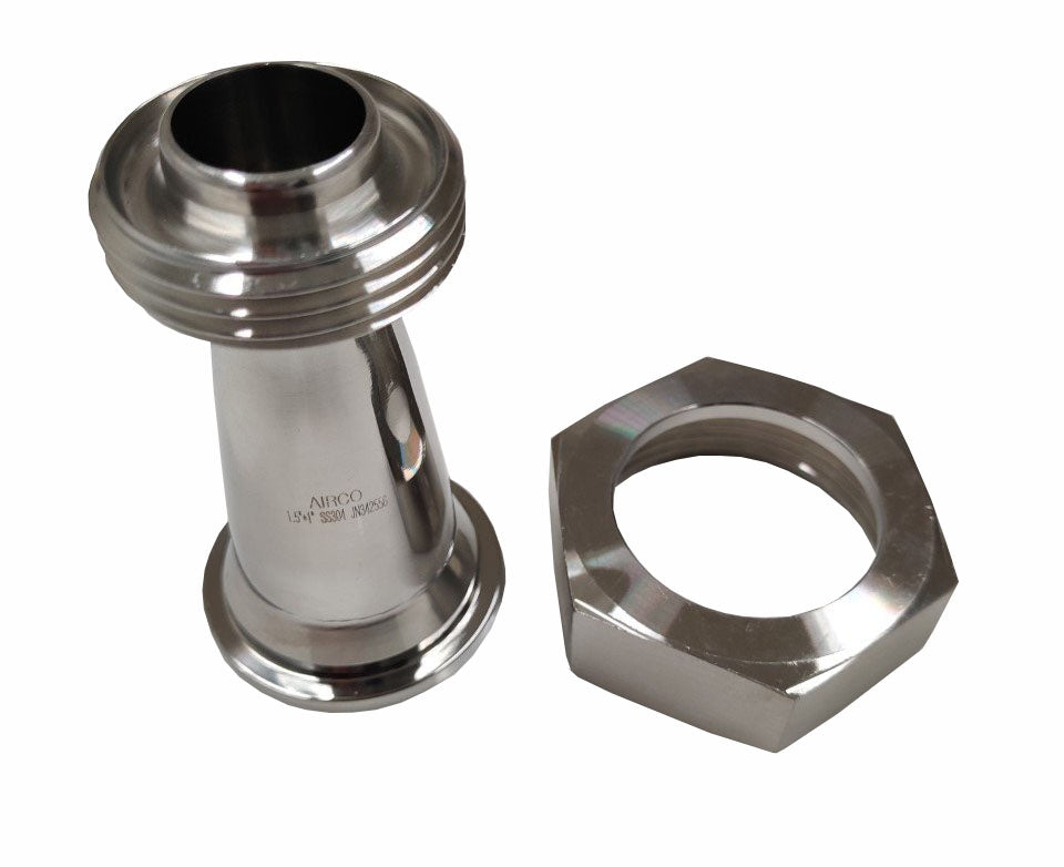 1.1/2" RJT Male to 1" RJT Female Reducer - AircoProducts