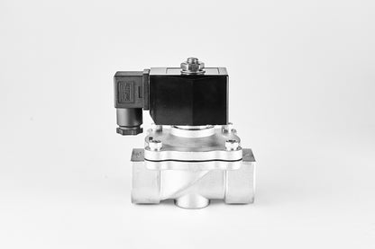 ZS Stainless Steel 2/2-Way Large Diameter, Direct Acting Solenoid Valve, Normally Closed