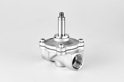 ZS Stainless Steel 2/2-Way Large Diameter, Direct Acting Solenoid Valve, Normally Closed